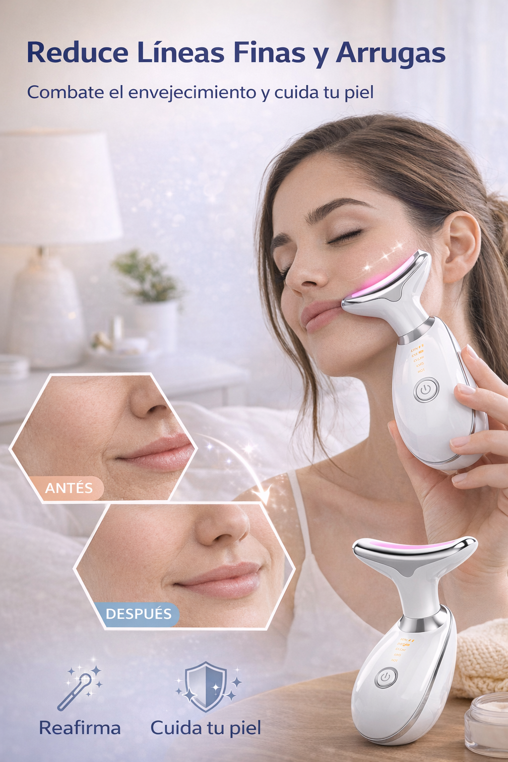 Masajeador lifting facial.